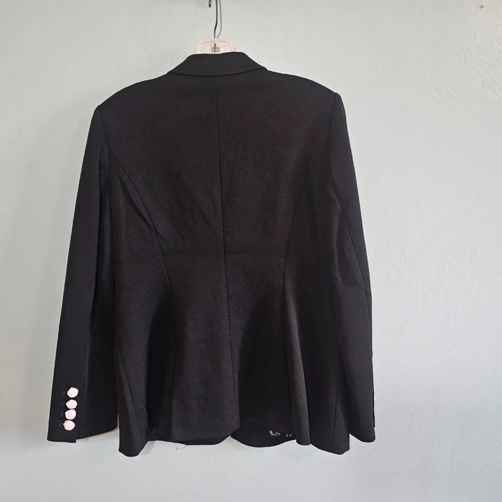 NWT | White House Black Market 3-Button Fashion Blazer | Black | 12 - Picture 6 of 12